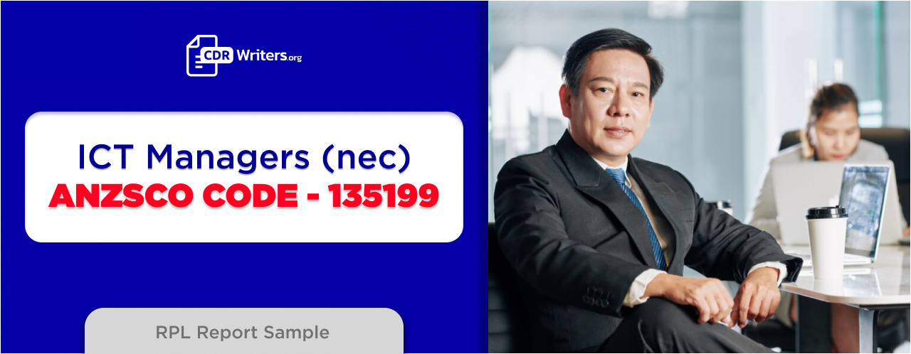 CDR Report Writing for ICT Manager NEC ANZSCO 135199