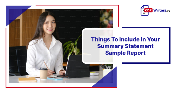 Summary Statement Sample Report