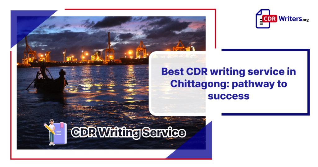 Evening view of Chittagong waterfront with fishing boats, promoting CDR writing service in Chittagong as a pathway to success.