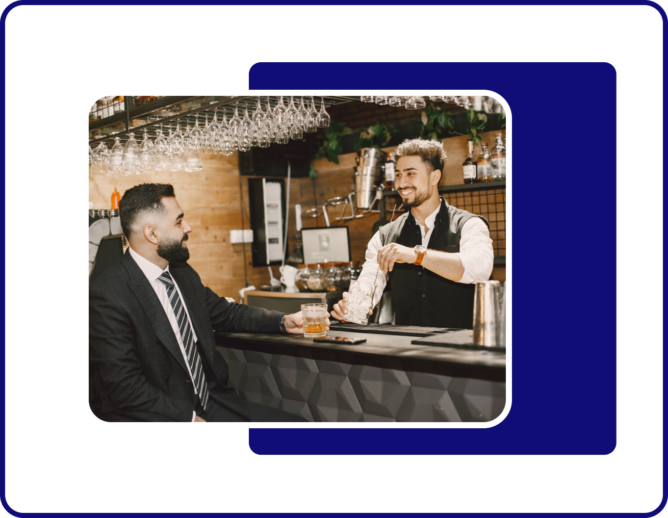 Hospitality and Retail: Busy café with customers and staff interacting