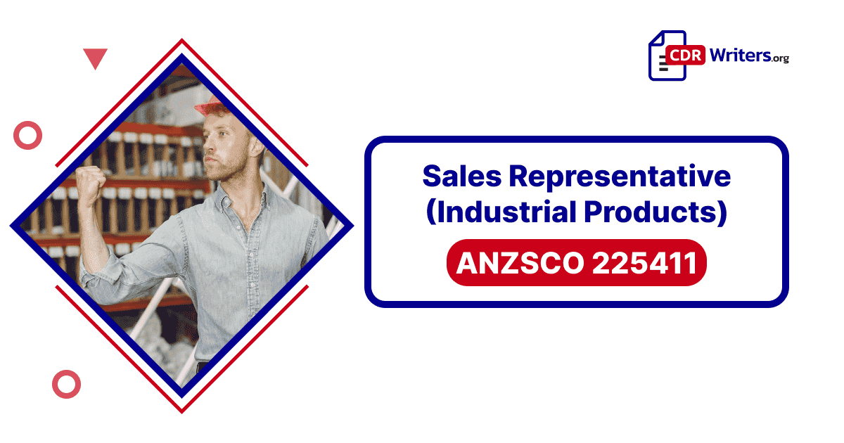 Sales representative of Industrial Products with ANZSCO code 225411