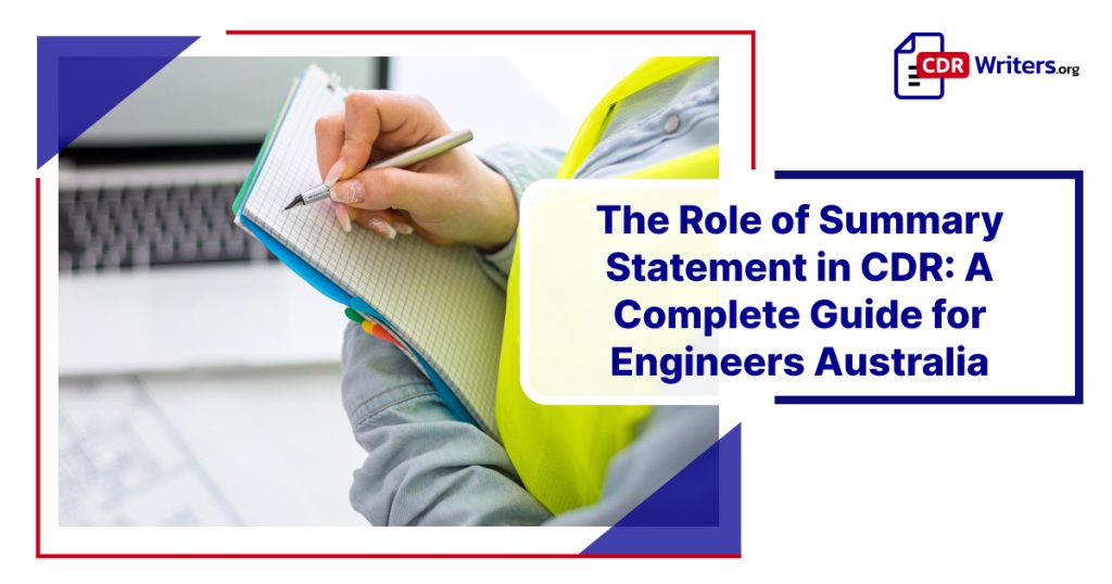 Summary Statement in CDR