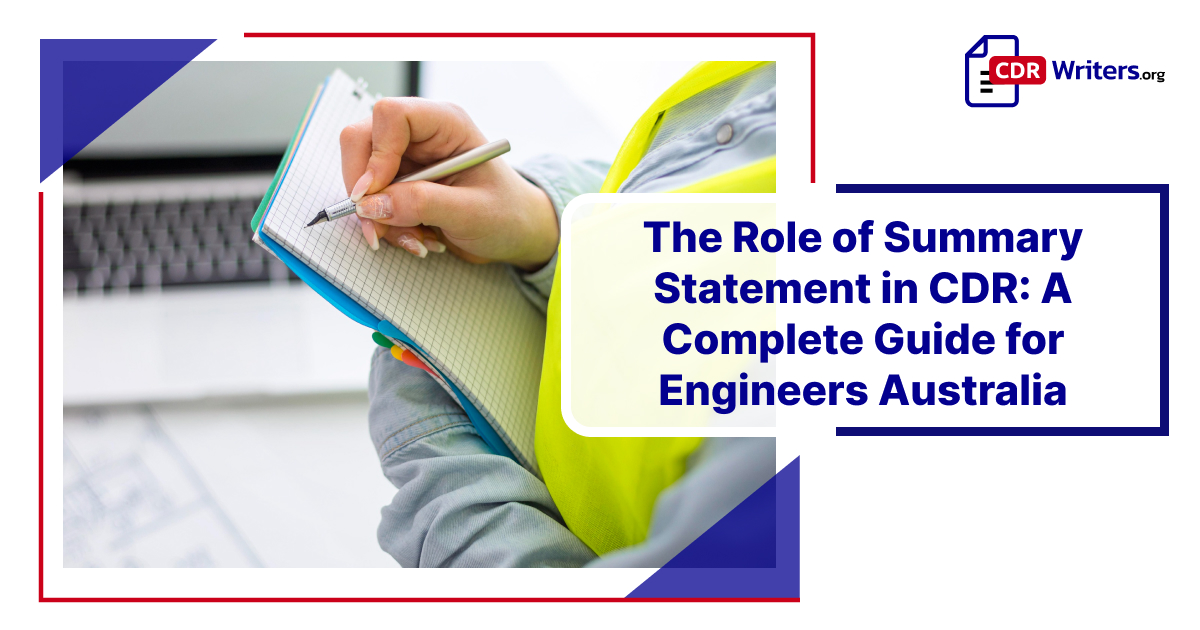 Summary Statement in CDR