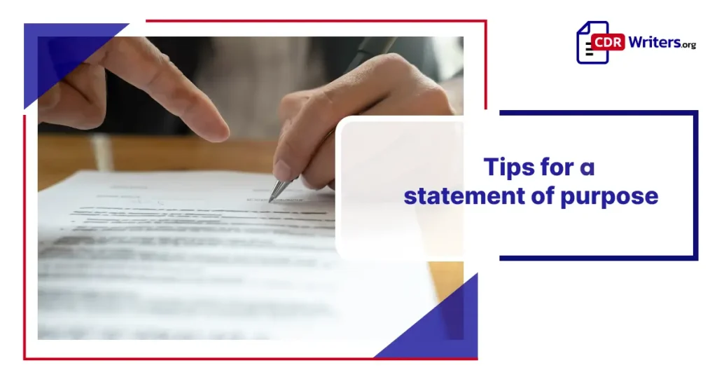Tips for a statement of purpose